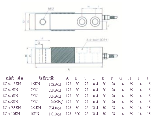 NSA-7.5KN產(chǎn)品尺寸圖