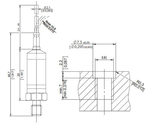 4080A005壓阻式壓力變送器尺寸