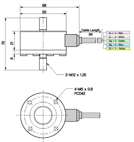 FCM4-300Kgf產(chǎn)品尺寸圖