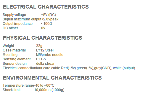 CA-YD-135加速度傳感器技術(shù)參數(shù)