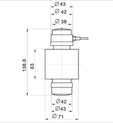 YZC-818稱重傳感器尺寸